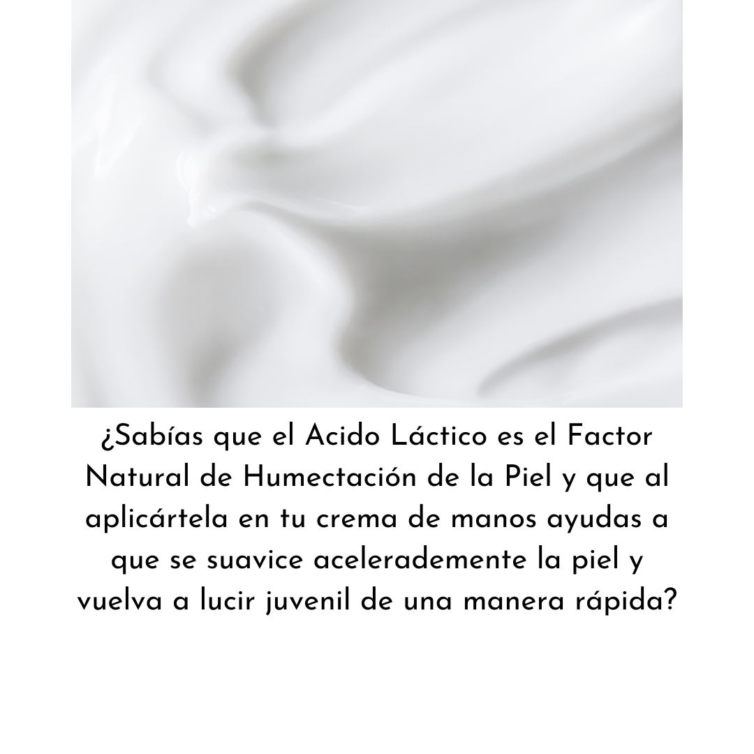 Crema de Manos con Aloe Vera y Acido Láctico