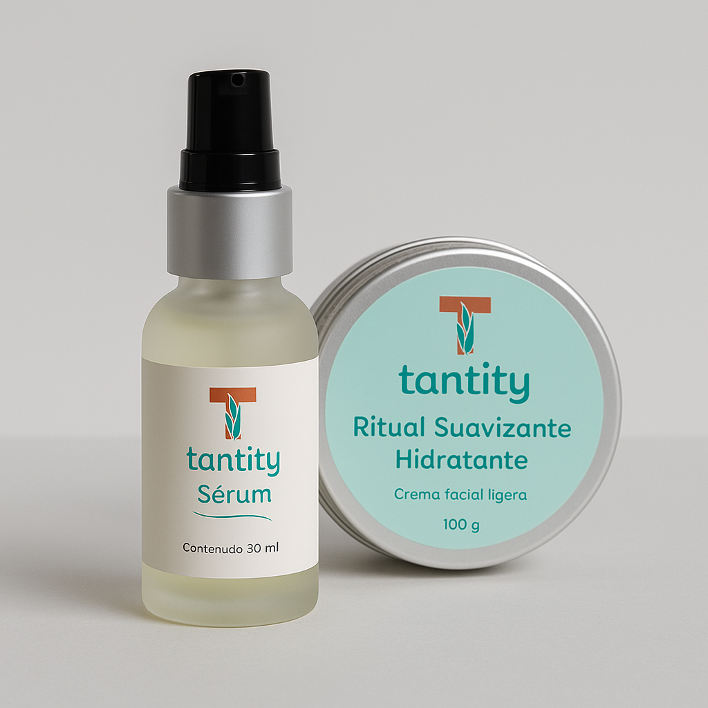 Tantity Dúo Ritual Radiante: Hidratación y Luminosidad - sérum y crema facial