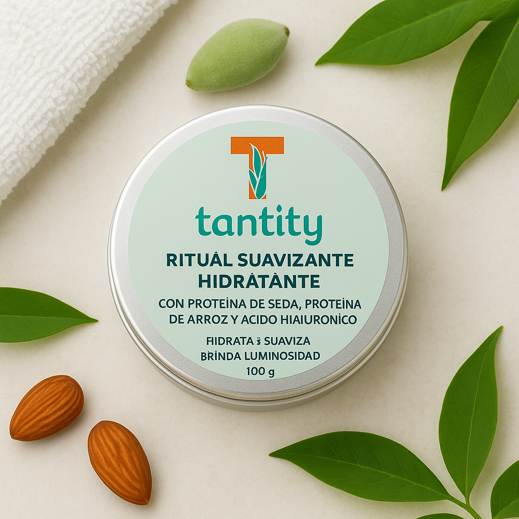 Crema facial hidratante Tantity Ritual Suavizante Hidratante en rutina de cuidado natural