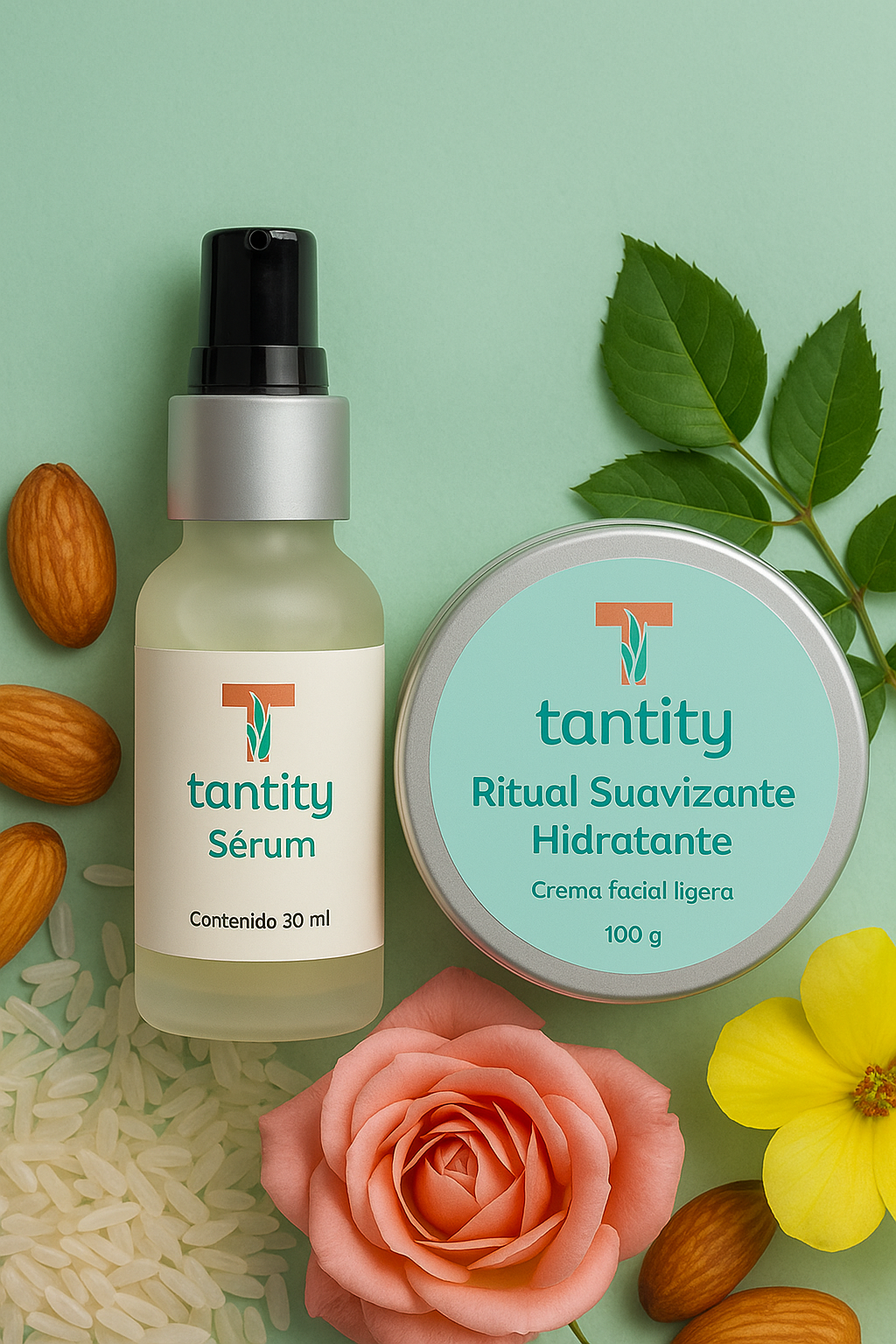 Set facial Tantity Ritual Radiante para hidratación y luminosidad natural